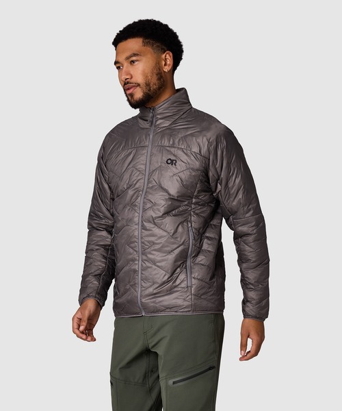OUTDOOR RESEARCH（アウトドアリサーチ）の「OUTDOOR RESEARCH/アウトドアリサーチ SuperStrand LT Jacket/スーパーストランド LTジャケット（ブルゾン・メンズ・ブラック/グレー・MEDIUM/LARGE）」の8枚目の写真