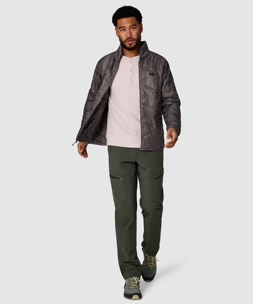 OUTDOOR RESEARCH（アウトドアリサーチ）の「OUTDOOR RESEARCH/アウトドアリサーチ SuperStrand LT Jacket/スーパーストランド LTジャケット（ブルゾン・メンズ・ブラック/グレー・MEDIUM/LARGE）」の9枚目の写真