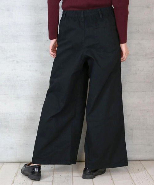 itto...(イット)の「ツイルウエストゴムワイドパンツ(チノパンツ・レディース・ベージュ/ブラック/カーキ・M/L/3L/4L/LL)」の20枚目の写真