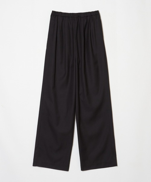 ENCIRCLE(エンサークル)の「Loose pin stripe easy pants / ルーズピンストライプイージーパンツ(スラックス・レディース・ブラック/グレー・FREE)」の11枚目の写真