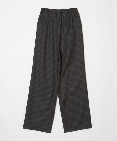 ENCIRCLE(エンサークル)の「Loose pin stripe easy pants / ルーズピンストライプイージーパンツ(スラックス・レディース・ブラック/グレー・FREE)」の8枚目の写真