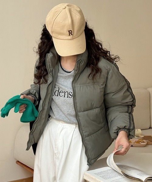 セール】袖ラインダウンジャケット（ダウンジャケット/コート