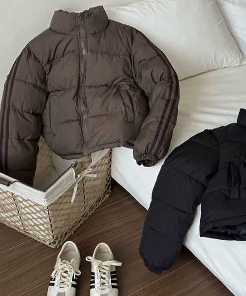 セール】袖ラインダウンジャケット（ダウンジャケット/コート