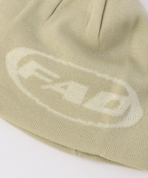 FREAK'S STORE(フリークスストア)の「FAD/エフエーディー LOGO SHORT BEANIE/ロゴ ショート ビーニー(ニットキャップ/ビーニー・メンズ・ブラック/ベージュ/グレー・フリ-)」の6枚目の写真