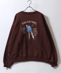 Company Print Half Zip Sweatshirt/カンパニーハーフジップスウェット