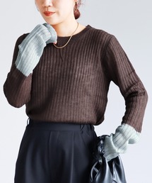 reca | 袖切替ニットプルオーバー(ニット/セーター)