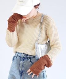 reca | 袖切替ニットプルオーバー(ニット/セーター)