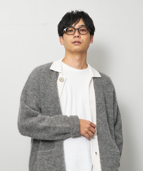 柴田 ひかりさんコラボ】ウェリントン型 メガネ｜多角形型