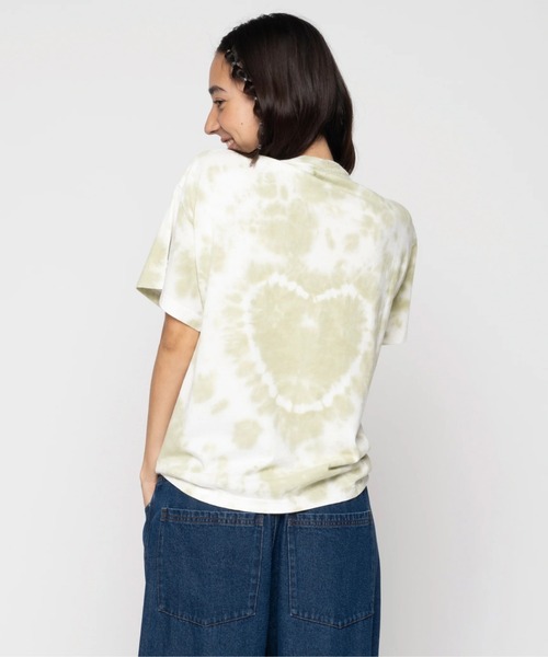 ROXY(ロキシー)の「SUN-KISSED BEACH /ロキシータイダイ染め半袖Tシャツ(Tシャツ/カットソー・レディース・ブラック/グリーン/レッド・MEDIUM/LARGE/SMALL)」の12枚目の写真