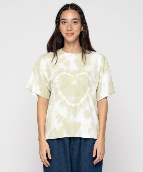ROXY(ロキシー)の「SUN-KISSED BEACH /ロキシータイダイ染め半袖Tシャツ(Tシャツ/カットソー・レディース・ブラック/グリーン/レッド・MEDIUM/LARGE/SMALL)」の15枚目の写真