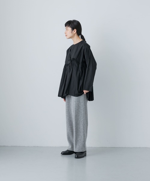 かぐれ(カグレ)の「ダブルフェイスイージーパンツ(その他パンツ・レディース・オートミール/グレー・FREE)」の5枚目の写真