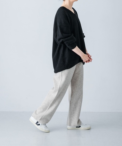 かぐれ(カグレ)の「ダブルフェイスイージーパンツ(その他パンツ・レディース・オートミール/グレー・FREE)」の12枚目の写真