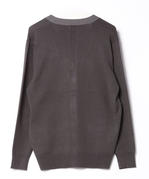 renoma HOMME(レノマオム)の「【ストレッチ ウォッシャブル】レノマ オム クレリック Vネック ニットカーディガン(カーディガン/ボレロ・メンズ・ライトグレー/グレー系その他2・LARGE/MEDIUM/X-LARGE)」の3枚目の写真