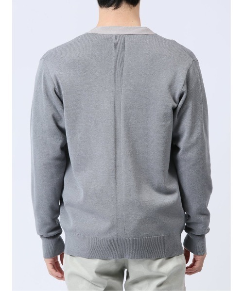 renoma HOMME(レノマオム)の「【ストレッチ ウォッシャブル】レノマ オム クレリック Vネック ニットカーディガン(カーディガン/ボレロ・メンズ・ライトグレー/グレー系その他2・LARGE/MEDIUM/X-LARGE)」の12枚目の写真