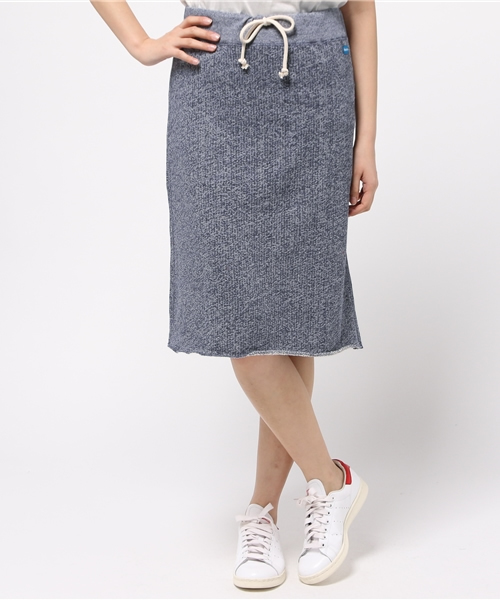Good On（グッドオン）の「Good On/グッドオン　GO SWEAT SKIRT（スカート・レディース・ネイビー/杢グレー/セージグリーン/ライトブルー/ロイヤルブルー/カーキ・FREE）」の6枚目の写真