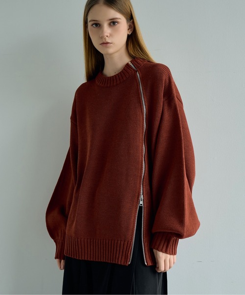 セール】【ELLUV/エルヴ】-2025AW EDIT-カーブラウンドジップギミック