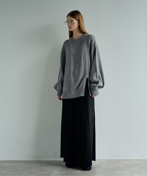 ELLUV/エルヴ】-2025AW EDIT-カーブラウンドジップギミック ヘビー ELLUV/エルヴ】-2025AW EDIT-カーブラウンドジップギミック ヘビー