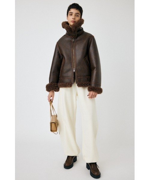 MOUSSY（マウジー）の「AGED AVIATOR ジャケット（その他アウター・レディース・ブラック/ブラウン・FREE）」の19枚目の写真