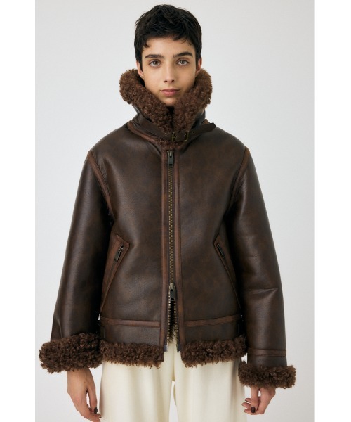 MOUSSY（マウジー）の「AGED AVIATOR ジャケット（その他アウター・レディース・ブラック/ブラウン・FREE）」の22枚目の写真