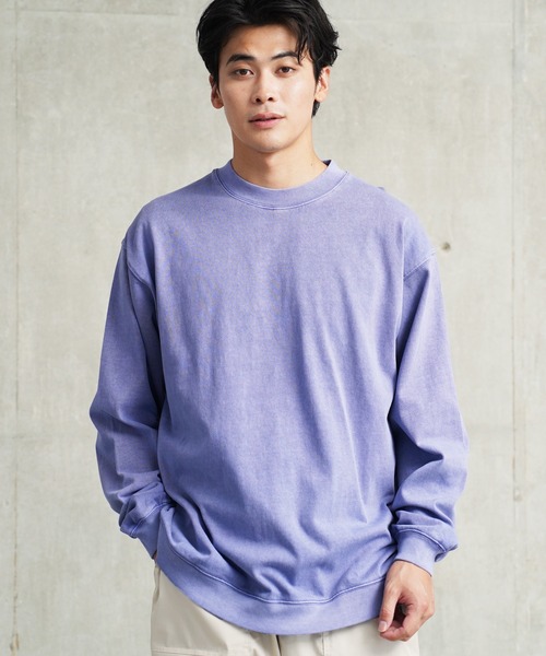 jiggys shop（ジギーズショップ）の「ピグメント加工 フェードカラースウェットトレーナー（スウェット・メンズ・チャコールグレー/ブルー/パープル・MEDIUM/LARGE/X-LARGE）」の3枚目の写真