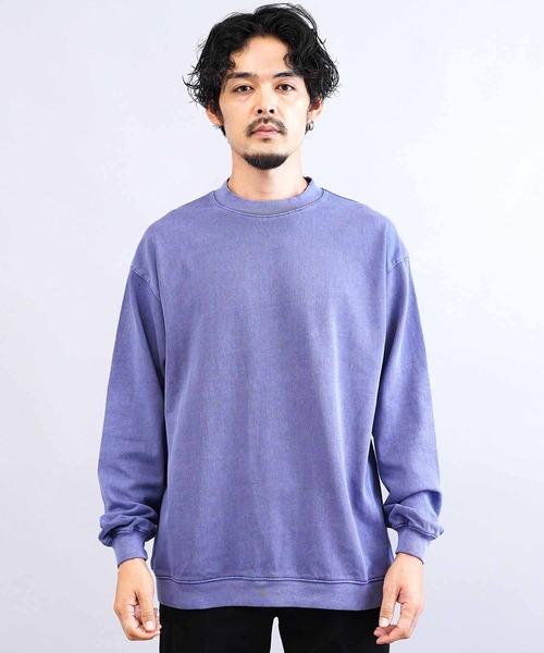 jiggys shop（ジギーズショップ）の「ピグメント加工 フェードカラースウェットトレーナー（スウェット・メンズ・チャコールグレー/ブルー/パープル・MEDIUM/LARGE/X-LARGE）」の14枚目の写真