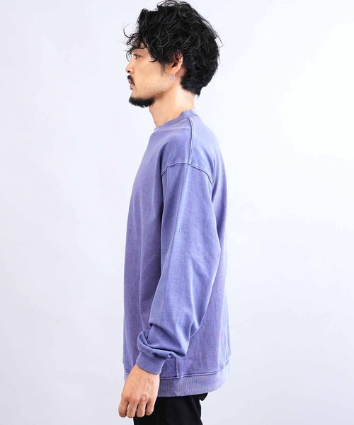jiggys shop（ジギーズショップ）の「ピグメント加工 フェードカラースウェットトレーナー（スウェット・メンズ・チャコールグレー/ブルー/パープル・MEDIUM/LARGE/X-LARGE）」の15枚目の写真