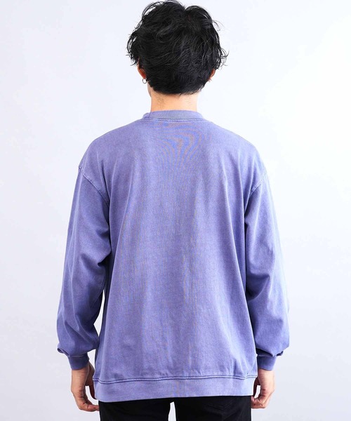 jiggys shop（ジギーズショップ）の「ピグメント加工 フェードカラースウェットトレーナー（スウェット・メンズ・チャコールグレー/ブルー/パープル・MEDIUM/LARGE/X-LARGE）」の16枚目の写真