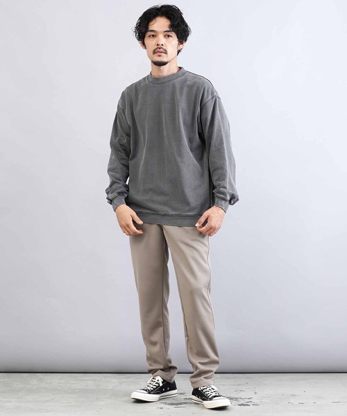 jiggys shop（ジギーズショップ）の「ピグメント加工 フェードカラースウェットトレーナー（スウェット・メンズ・チャコールグレー/ブルー/パープル・MEDIUM/LARGE/X-LARGE）」の5枚目の写真