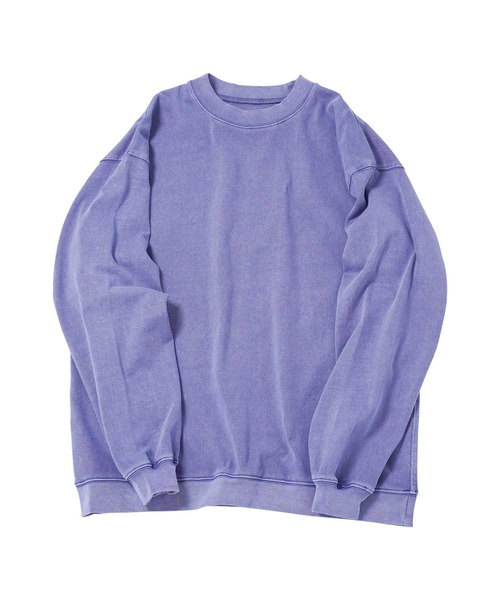jiggys shop（ジギーズショップ）の「ピグメント加工 フェードカラースウェットトレーナー（スウェット・メンズ・チャコールグレー/ブルー/パープル・MEDIUM/LARGE/X-LARGE）」の6枚目の写真