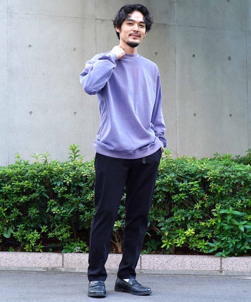 jiggys shop（ジギーズショップ）の「ピグメント加工 フェードカラースウェットトレーナー（スウェット・メンズ・チャコールグレー/ブルー/パープル・MEDIUM/LARGE/X-LARGE）」の7枚目の写真