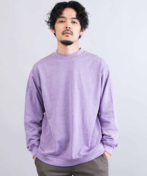 jiggys shop（ジギーズショップ）の「ピグメント加工 フェードカラースウェットトレーナー（スウェット・メンズ・チャコールグレー/ブルー/パープル・MEDIUM/LARGE/X-LARGE）」の12枚目の写真