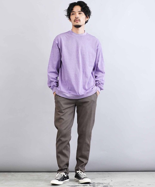 jiggys shop（ジギーズショップ）の「ピグメント加工 フェードカラースウェットトレーナー（スウェット・メンズ・チャコールグレー/ブルー/パープル・MEDIUM/LARGE/X-LARGE）」の13枚目の写真