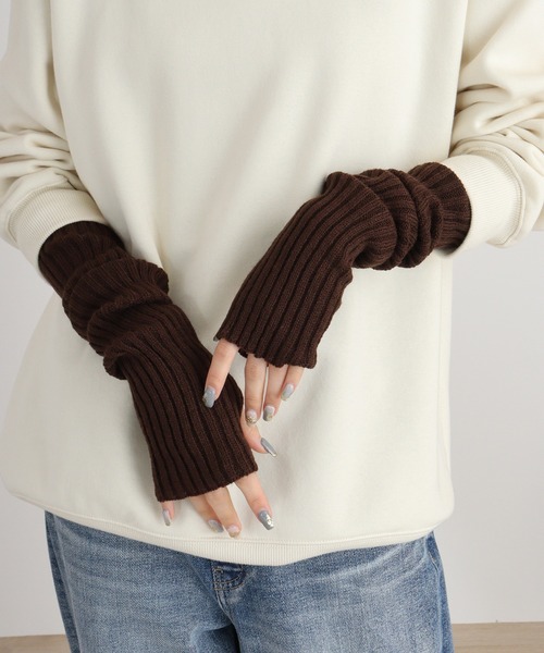 〓MARNI〓 BURGUNDY WOOLニットスリーブ/アームカバー 〓MARNI〓 BURGUNDY WOOLニットスリーブ/アームカバー