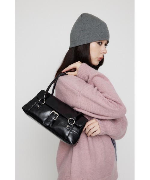 LAGUA GEM(ラグアジェム)の「RING POINT VINTAGE バッグ(ハンドバッグ・レディース・ブラック/レッド・FREE)」の7枚目の写真