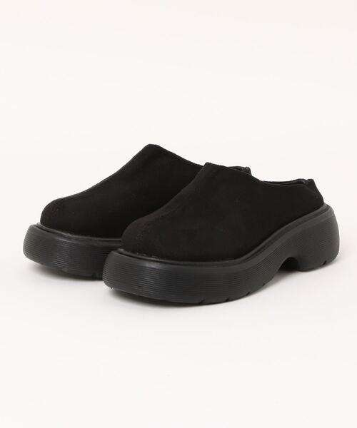 Ritzy(リッツィー)の「厚底 フェイクスェード スリッポン(スリッポン・レディース・ブラック/ベージュ・23/24/25/24.5/23.5)」の7枚目の写真