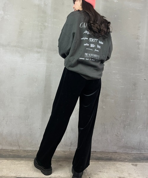 tolene(トレネ)の「ベロア ワイドシルエット イージーパンツ(その他パンツ・レディース・チャコールグレー/ブラック・FREE)」の16枚目の写真