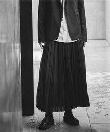 COMME CA | 【リバーシブル】ソフトチュール×オーガンジートリコット広幅 スカート(スカート)