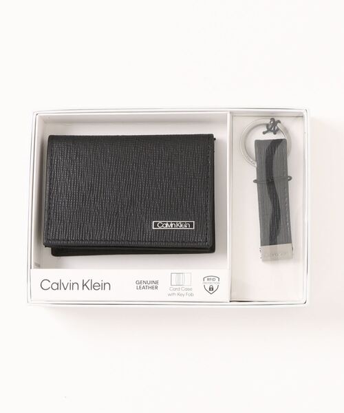 【セール】Calvin Klein Card Case（Key Fob Gift Set）（カードケース）｜Calvin Klein（カルバン・クライン）