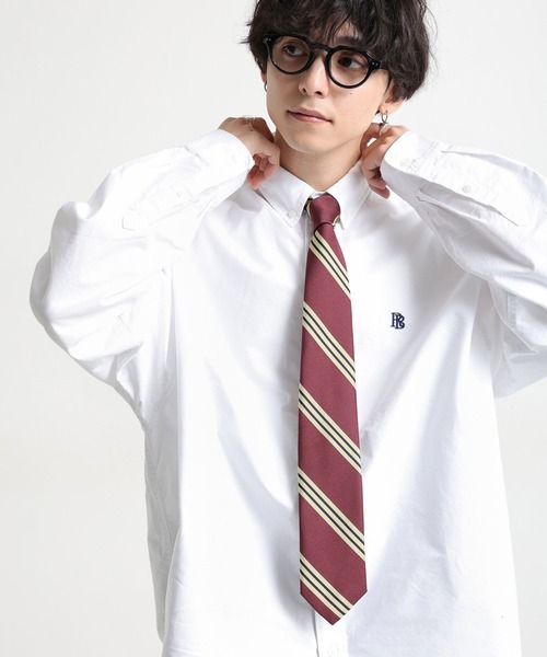 RAGEBLUE（レイジブルー）の「【MADE IN JAPAN】レジメンストライプタイ/ネクタイ（ネクタイ・メンズ・グリーン系その他/レッド系その他・FREE）」の6枚目の写真
