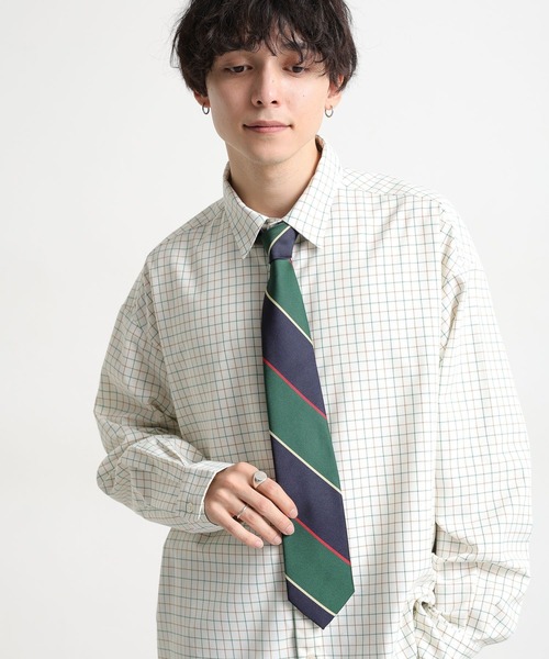 RAGEBLUE（レイジブルー）の「【MADE IN JAPAN】レジメンストライプタイ/ネクタイ（ネクタイ・メンズ・グリーン系その他/レッド系その他・FREE）」の3枚目の写真