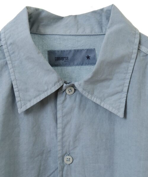 CONVERSE TOKYO（コンバーストウキョウ）の「PIGMENT DYE BACK TIGER PRINT SHIRT（シャツ/ブラウス・レディース・ブルー/パープル/ベージュ・SMALL/MEDIUM）」の15枚目の写真