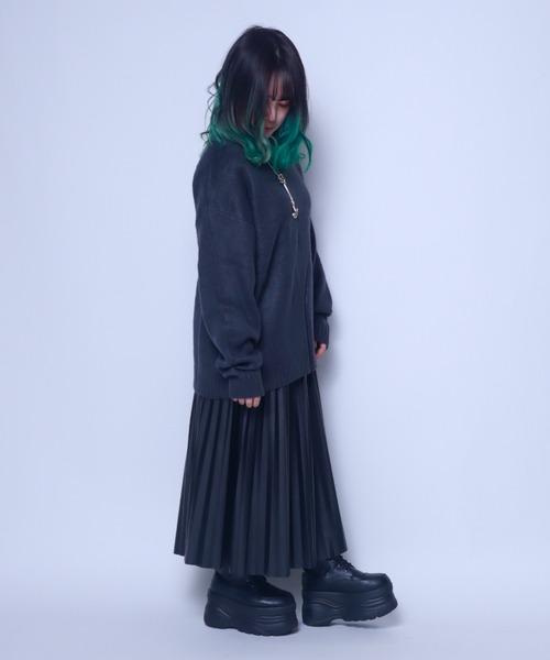Bling Leads(ブリングリーズ)の「Z)【BLINGLEADS】722805 モヘアタッチBIG クルーネック ニットセーター(ニット/セーター・メンズ・ブラック/ブルー/マスタード/グリーン/チャコールグレー/その他3/その他2/その他1・LARGE/MEDIUM)」の10枚目の写真