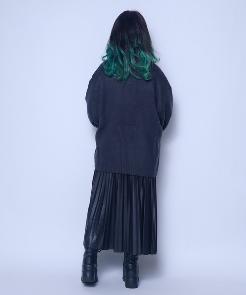 Bling Leads(ブリングリーズ)の「Z)【BLINGLEADS】722805 モヘアタッチBIG クルーネック ニットセーター(ニット/セーター・メンズ・ブラック/ブルー/マスタード/グリーン/チャコールグレー/その他3/その他2/その他1・LARGE/MEDIUM)」の11枚目の写真