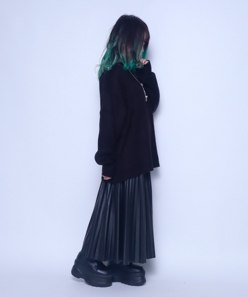 Bling Leads(ブリングリーズ)の「Z)【BLINGLEADS】722805 モヘアタッチBIG クルーネック ニットセーター(ニット/セーター・メンズ・ブラック/ブルー/マスタード/グリーン/チャコールグレー/その他3/その他2/その他1・LARGE/MEDIUM)」の21枚目の写真