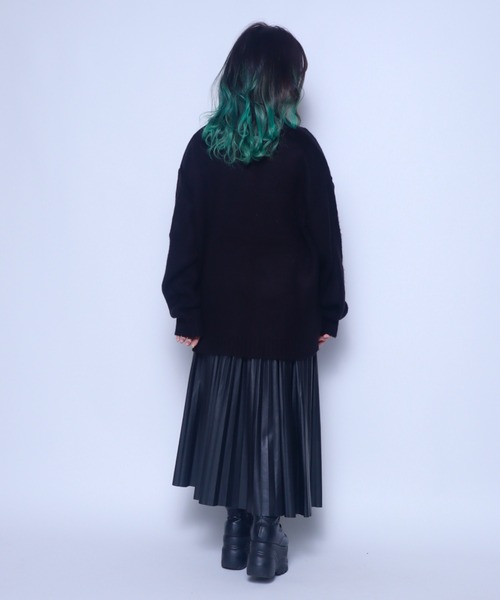 Bling Leads(ブリングリーズ)の「Z)【BLINGLEADS】722805 モヘアタッチBIG クルーネック ニットセーター(ニット/セーター・メンズ・ブラック/ブルー/マスタード/グリーン/チャコールグレー/その他3/その他2/その他1・LARGE/MEDIUM)」の22枚目の写真