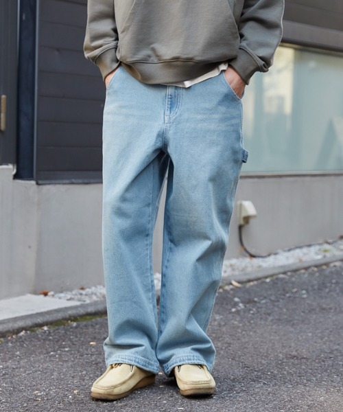 WEGO（ウィゴー）の「WEGO/イージーペインターデニムパンツ（デニムパンツ・メンズ・ブラック系3/スカイブルー・LARGE/MEDIUM）」の14枚目の写真