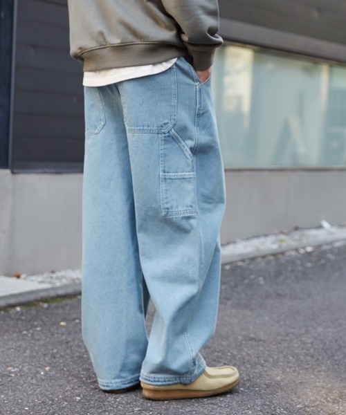 WEGO（ウィゴー）の「WEGO/イージーペインターデニムパンツ（デニムパンツ・メンズ・ブラック系3/スカイブルー・LARGE/MEDIUM）」の16枚目の写真