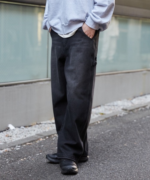 WEGO（ウィゴー）の「WEGO/イージーペインターデニムパンツ（デニムパンツ・メンズ・ブラック系3/スカイブルー・LARGE/MEDIUM）」の8枚目の写真