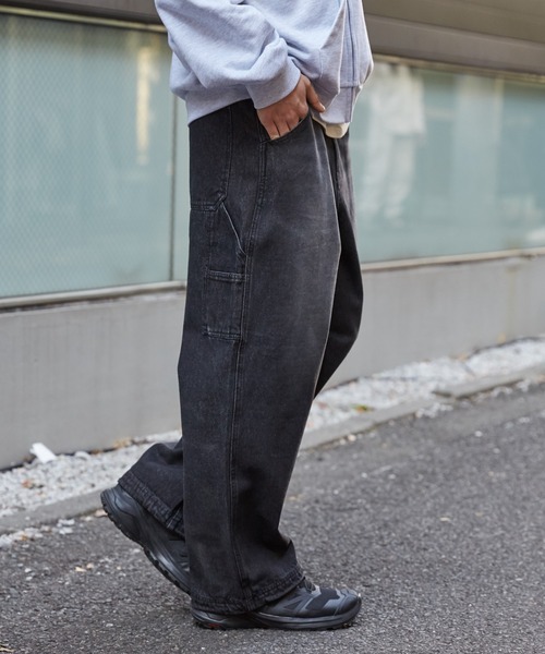 WEGO（ウィゴー）の「WEGO/イージーペインターデニムパンツ（デニムパンツ・メンズ・ブラック系3/スカイブルー・LARGE/MEDIUM）」の9枚目の写真