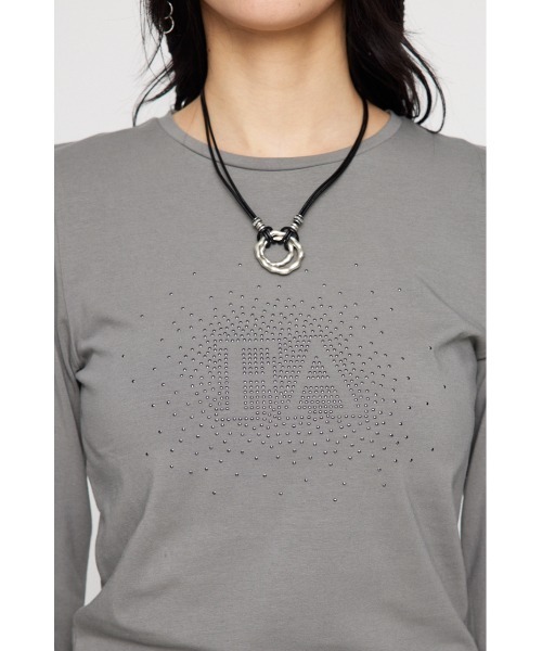 LAGUA GEM（ラグアジェム）の「STUDS SPRINKLE トップス（Tシャツ/カットソー・レディース・ブラック/グレー/ホワイト・FREE）」の10枚目の写真